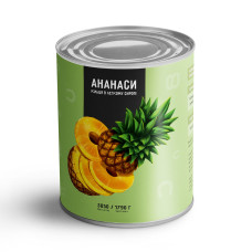 Ананас кільцями 3.050 ТМ "Del Gusto"