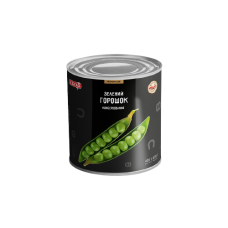Горошок зелений консервований ТМ Del Gusto