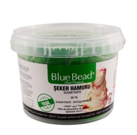 Цукрова паста (Мастика)   зелена 1кг ТМ  Blue Beed