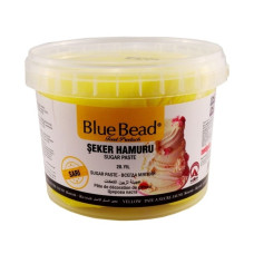 Цукрова паста (Мастика)  жовта 1кг ТМ Blue Beed