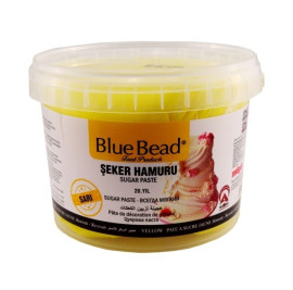 Цукрова паста (Мастика)  жовта 1кг ТМ Blue Beed