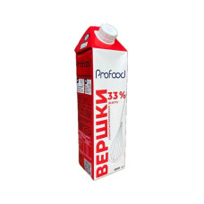 Вершки ультрапастеризовані 33% ТМ ProFood 1 л