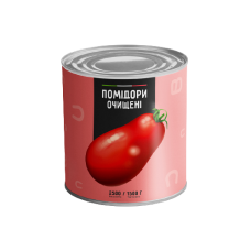 Томати очищені консервовані цілі (пелаті) Del Gusto 2500 г